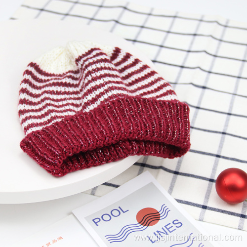 children's striped knitted hat